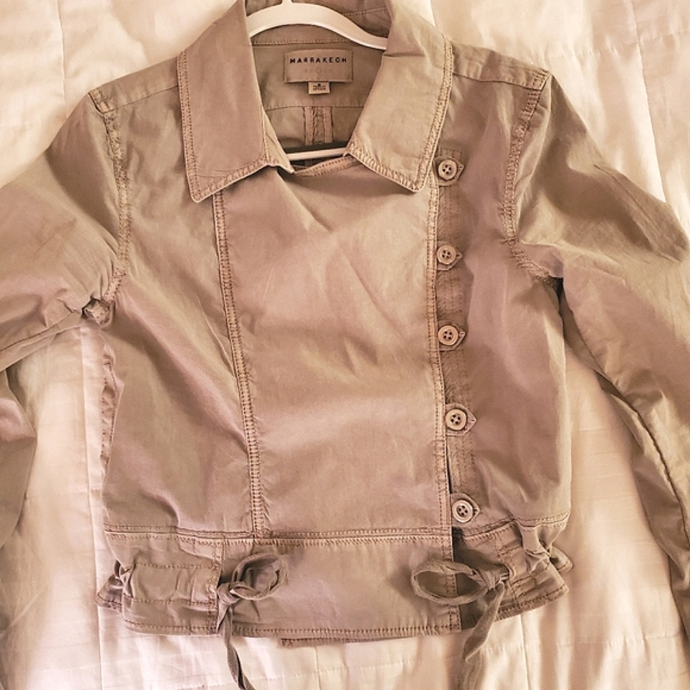 Spring Jacket - Marrakech for Anthropologie Neutral Taupe - Picture 8 of 8